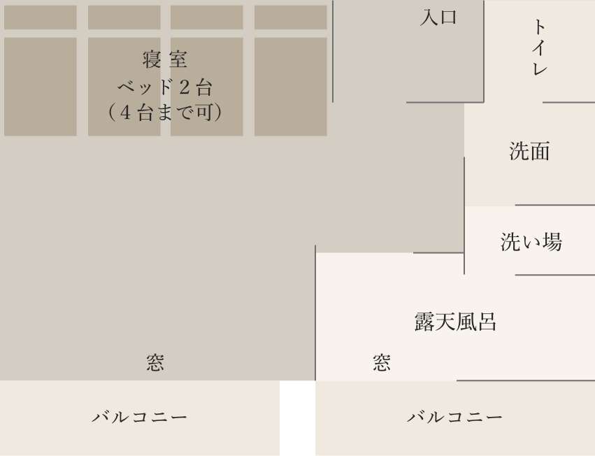 写真_蓼科倶楽部 露天風呂付き客室 間取り