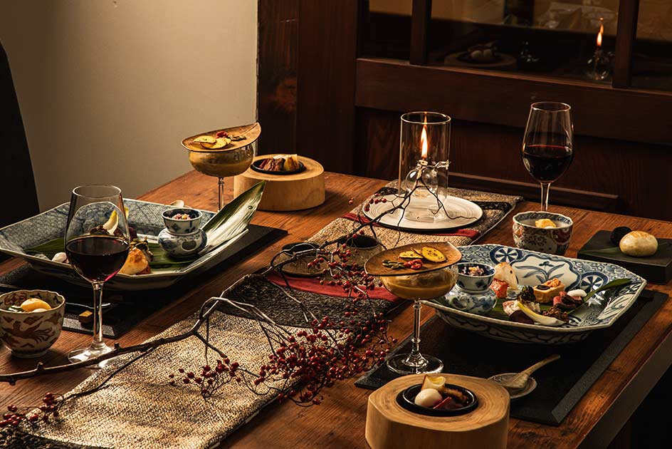 【1日2組限定】岩崎葉子監修のテーブルコーディネートでお食事を堪能