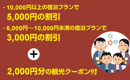 サムネイル_最大7,000円お得!長野県民宿泊割キャンペーン 【数量限定・本日より販売開始】