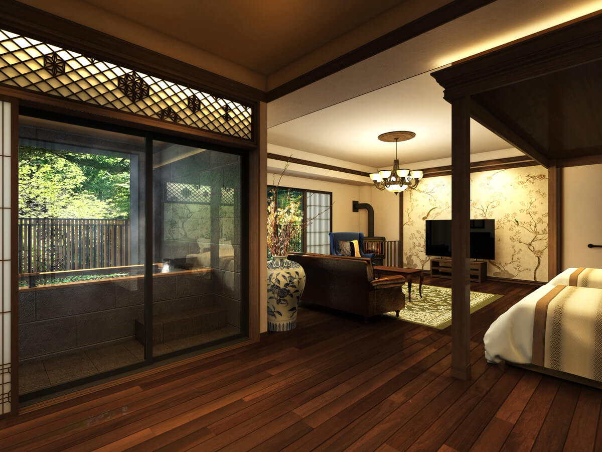 【新たな露天風呂付き客室が誕生】